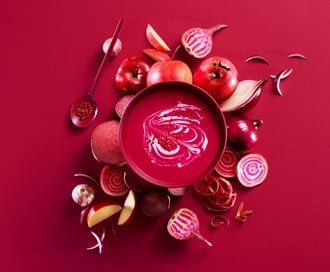 Pink heart - Ovnsbakt rødbetsuppe