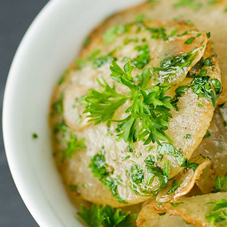 Hvitløkstekt rettich