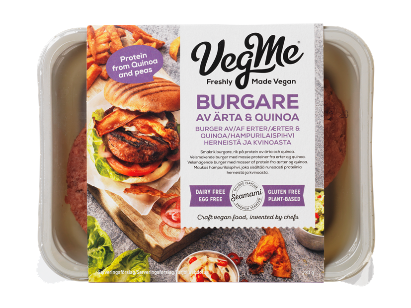 VegMe Erter- og quinoaburger