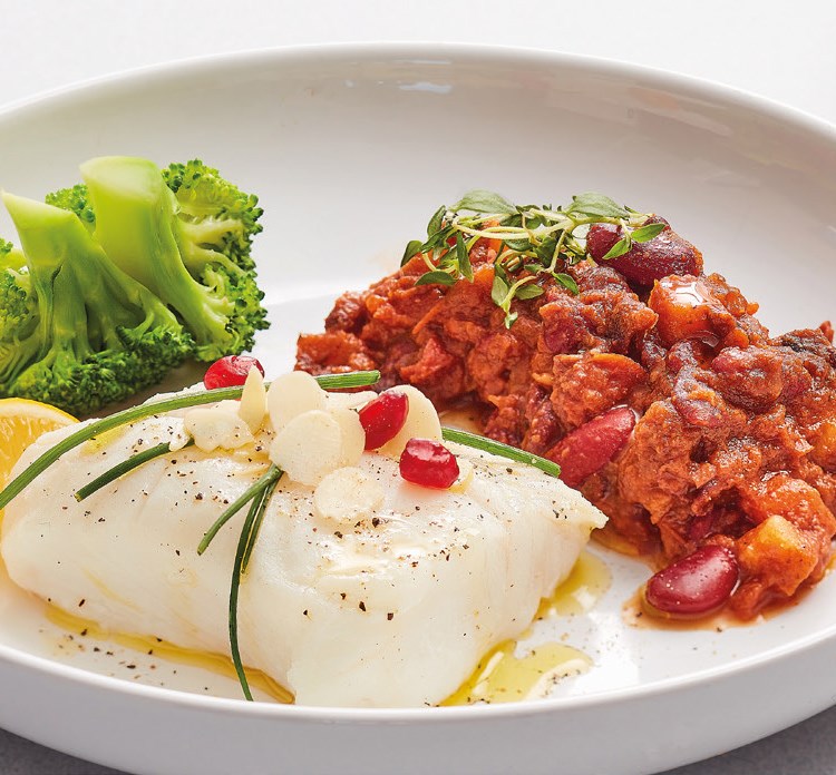 Dampet torsk med Chili sin carne