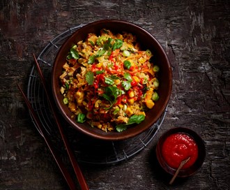 Stekt ris med kimchi