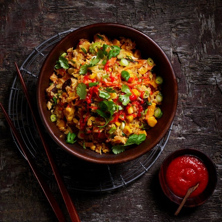 Stekt ris med kimchi