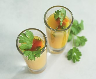 Mango-koriander shot