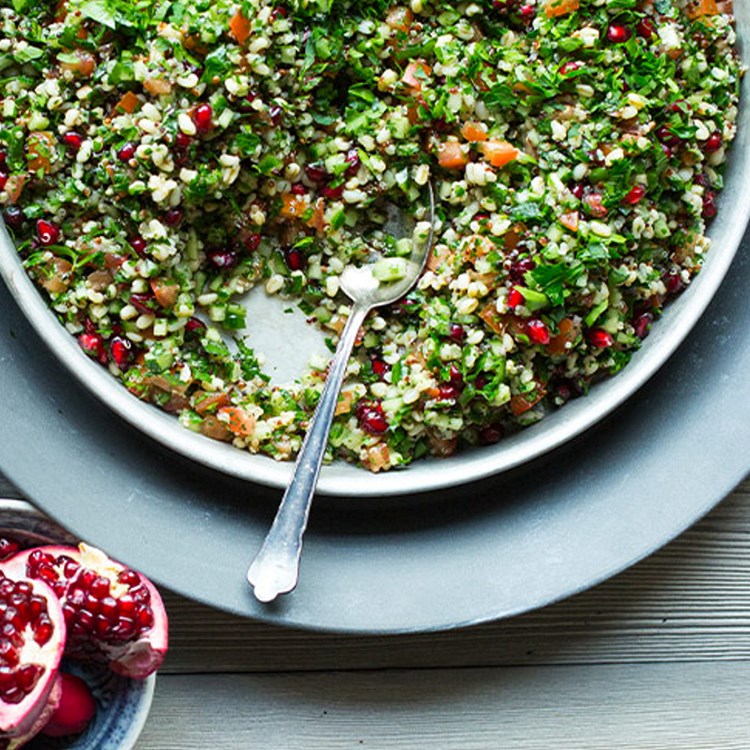 Tabbouleh med granateple og persille