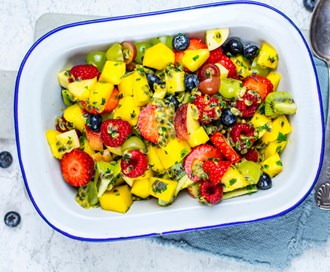 Fruktsalat med pasjonsfrukt
