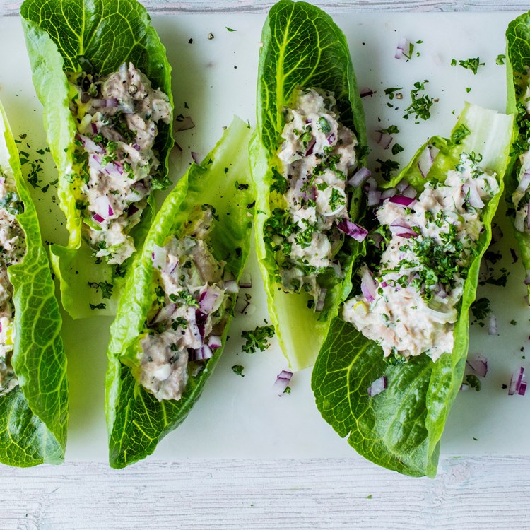 Hjertesalat med tunfiskrøre
