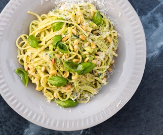 Pasta med avokadopesto