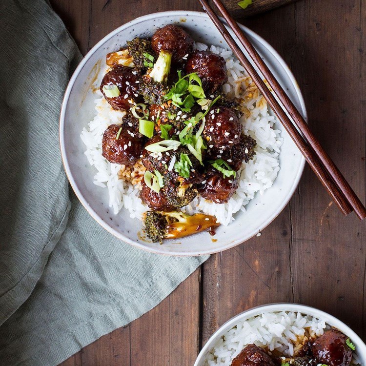 Vegetarboller med hvitløk og soya