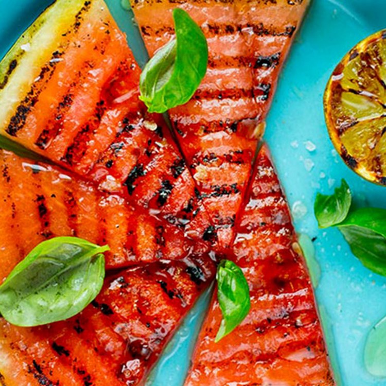 Grillet vannmelon med lime