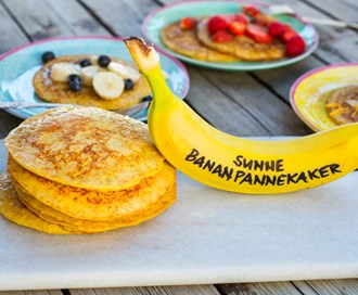 Grove bananpannekaker