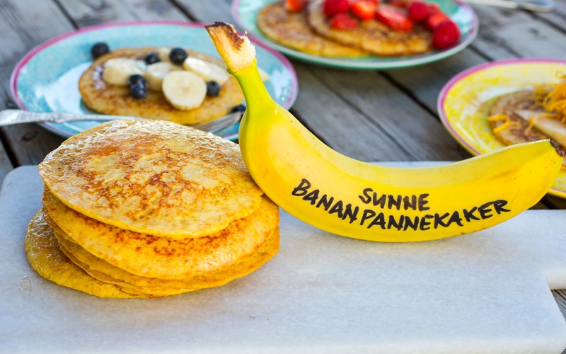 Grove bananpannekaker