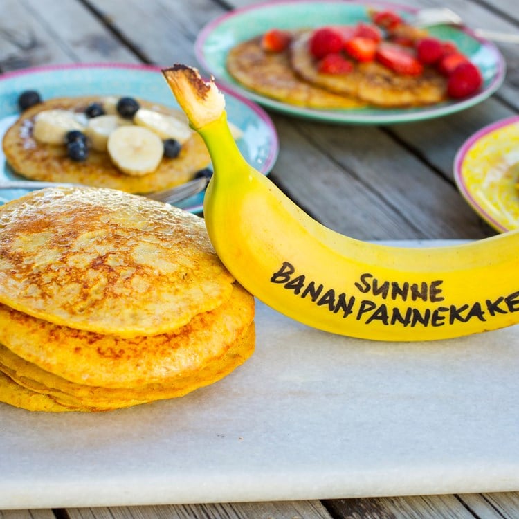 Grove bananpannekaker