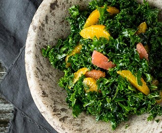Grønnkålsalat med sitrus
