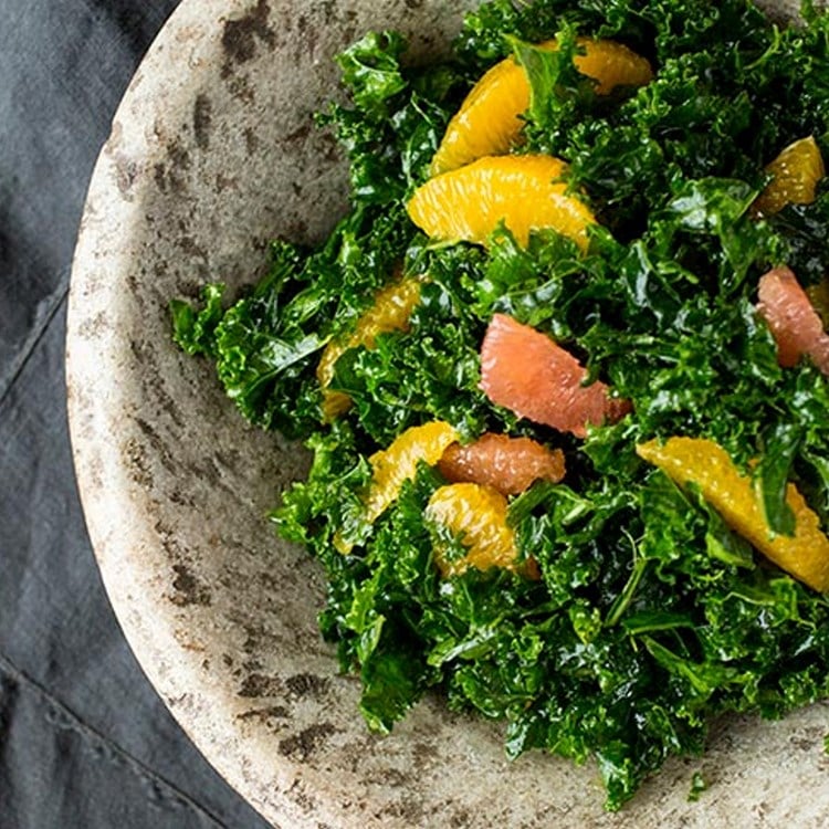 Grønnkålsalat med sitrus