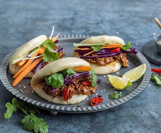 Bao Buns med VegMe Pulled