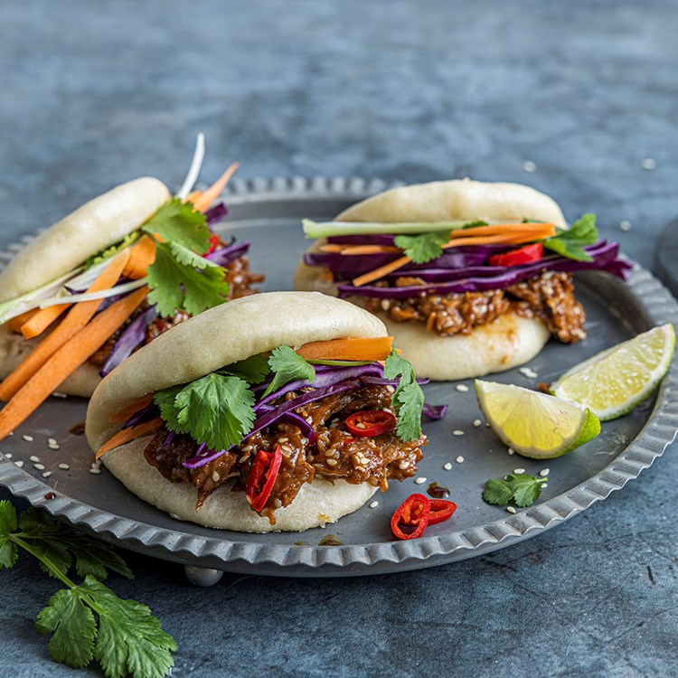 Bao Buns med VegMe Pulled
