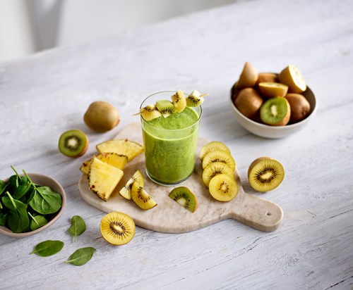 Smoothie med gul kiwi