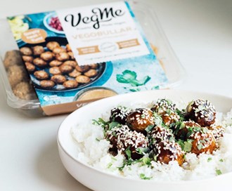 Vegetarboller med soyaglaze