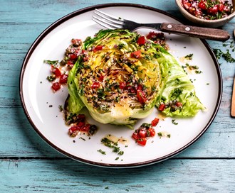 Grillet nykål med tomatdressing