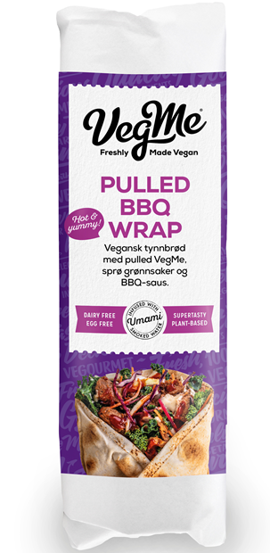 VegMe Pulled BBQ Wrap
