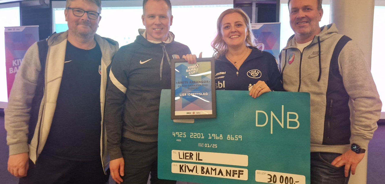 Lier IL er «Årets arrangør» av KIWI BAMA-CUP 2022