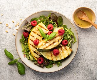 Salat med grillet melon