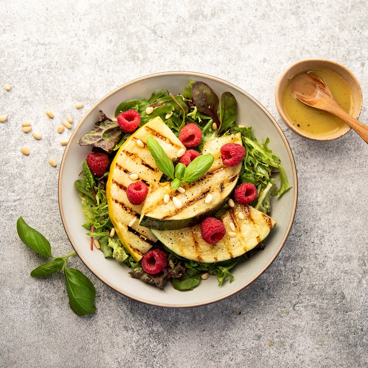 Salat med grillet melon