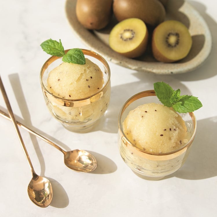 Sorbet av Gul Kiwi