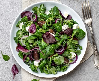 Kjapp salat med smak av Hellas