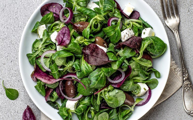 Kjapp salat med smak av Hellas