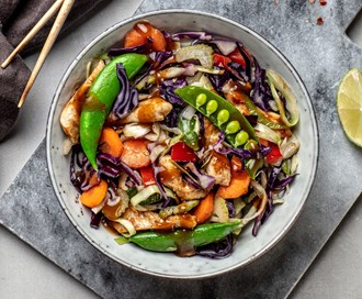 Digg og enkel thai-inspirert wok