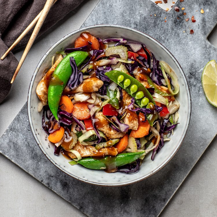 Digg og enkel thai-inspirert wok
