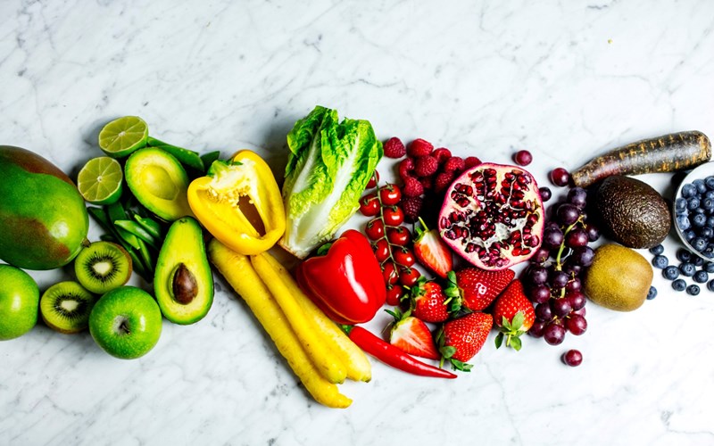 Kosthold, frukt og grønnsaker