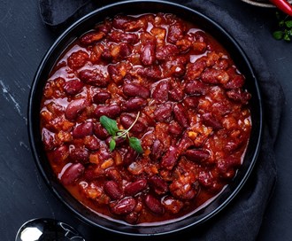 Chili Hot Pot med nykokt ris
