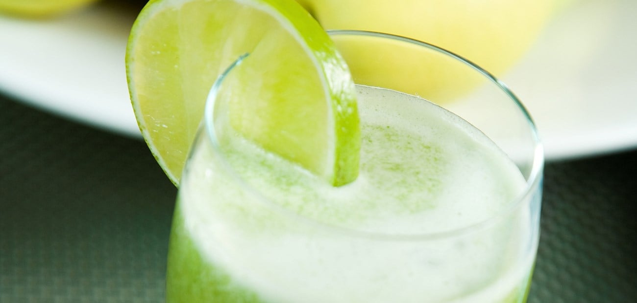 Grønn juice med lime