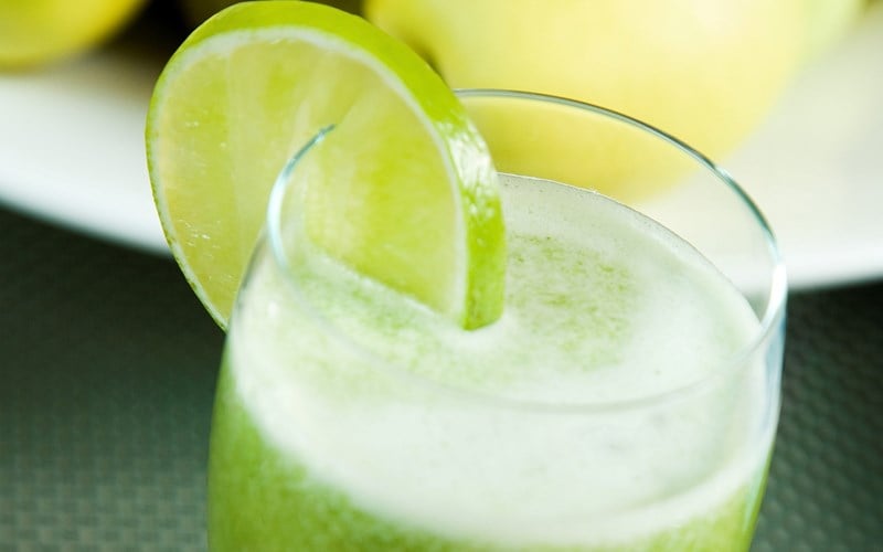 Grønn juice med lime