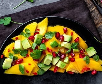 Mango- og avokadosalat