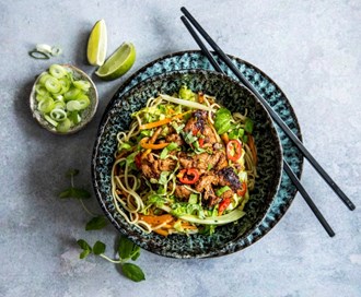 Nudelwok med pulled