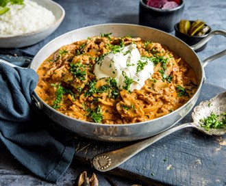 Vegetar Stroganoff