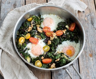 Eggepanne med rosettkål