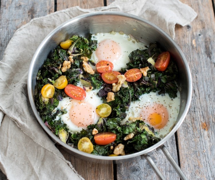 Eggepanne med rosettkål