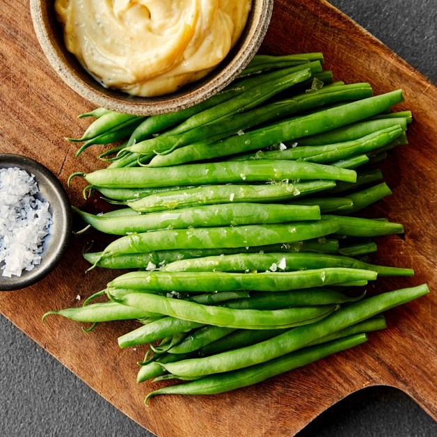 Dampede bønner med aioli