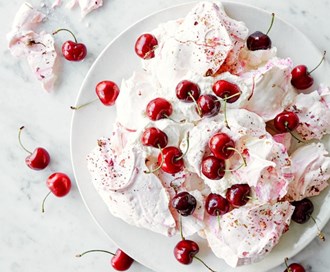 Eton mess med moreller