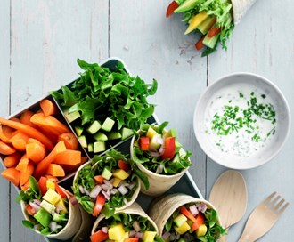 Grønne wraps