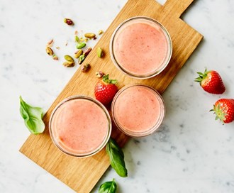 Jordbærsmoothie