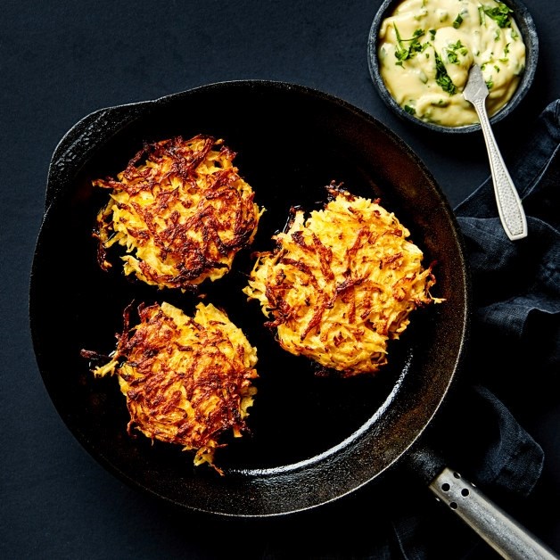 Kålrot-røsti med estragonmajones