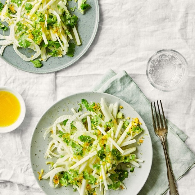 Knutekålsalat med sitrusvinaigrette