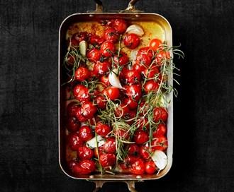 Ovnsbakte cherrytomater