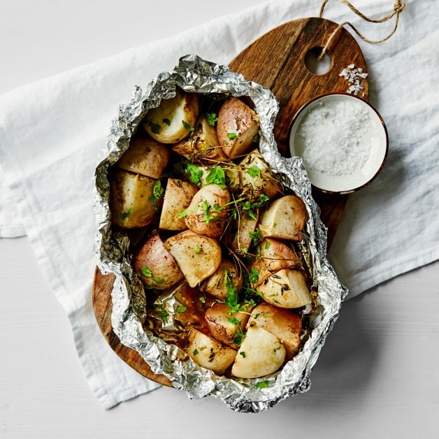 Ovnsbakte neper med urtesmør