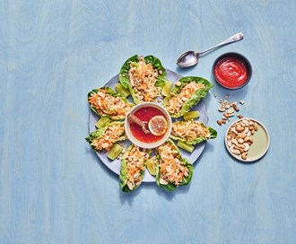 Taco i hjertesalat